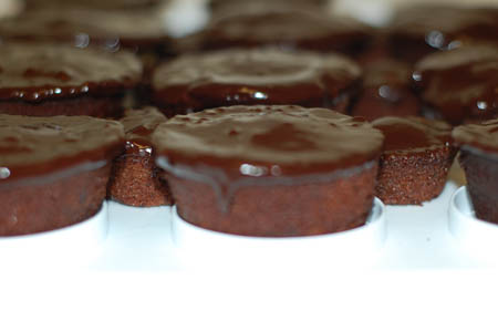 chocolate ganache cupcake
