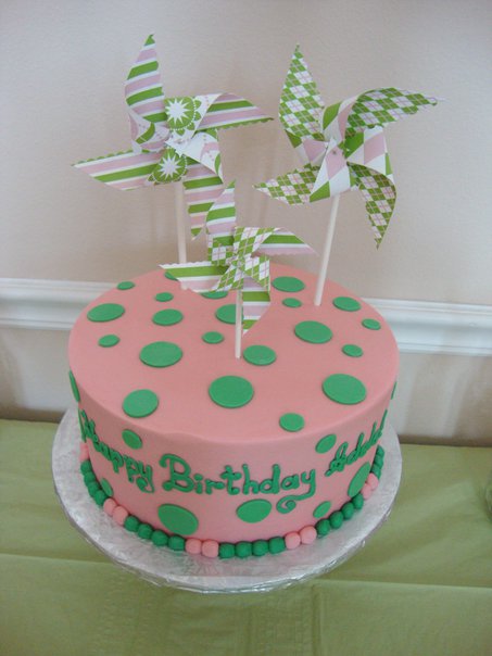 pinwheel birthday cake