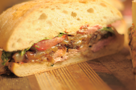tandoori steak sandwich
