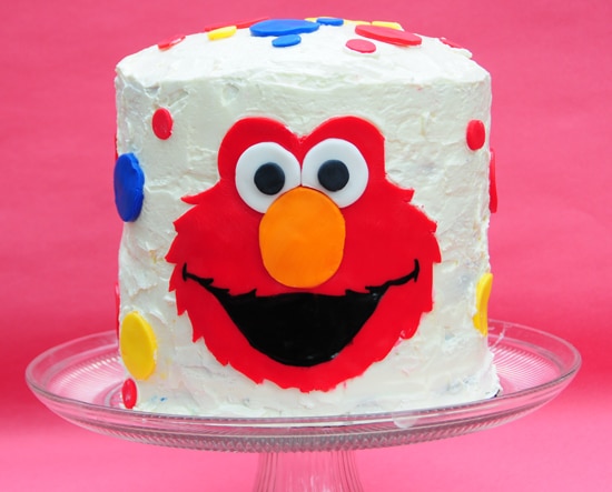 Elmo cake, Rainbow cake