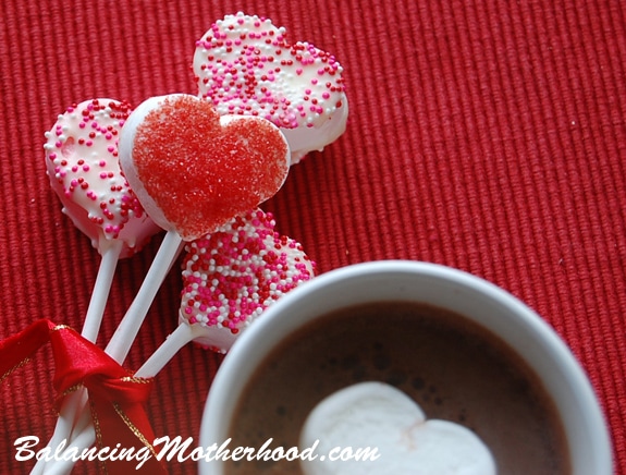 chocolate marshmallow pop