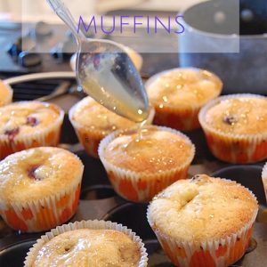 Delicous blueberry pancake muffin recipe