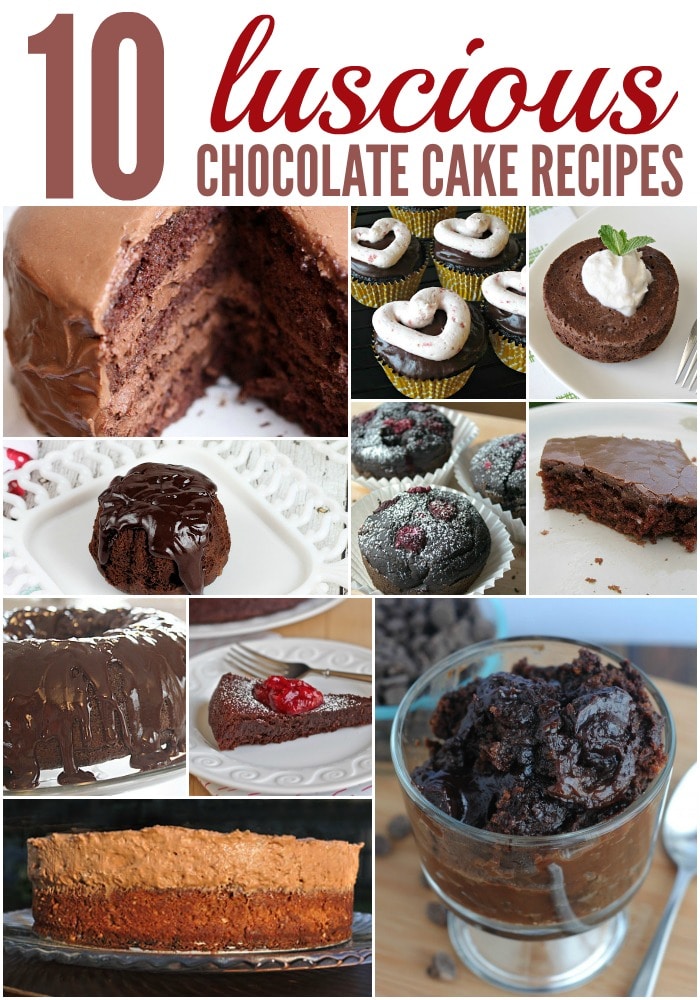 10 chocolate cake recipes via BalancingMotherhood.com