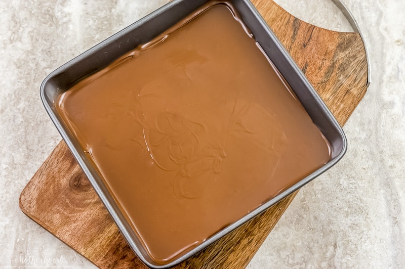 frosted peanut butter bars in pan
