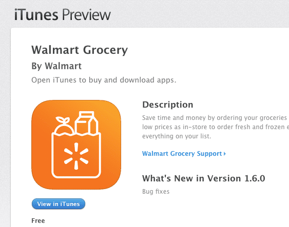 Walmart grocery app review