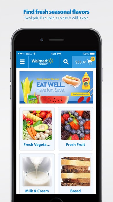 Walmart grocery app