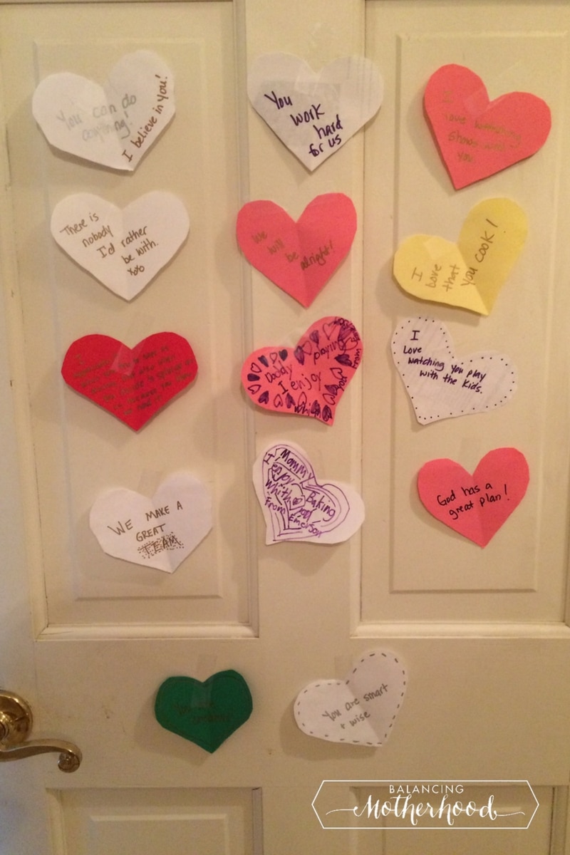 door with hearts on it