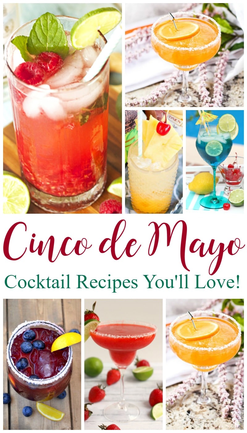 Cinco de Mayo cocktail recipes you'll love. More than 15 cocktail recipes you can easily make at home. Try one tonight!
