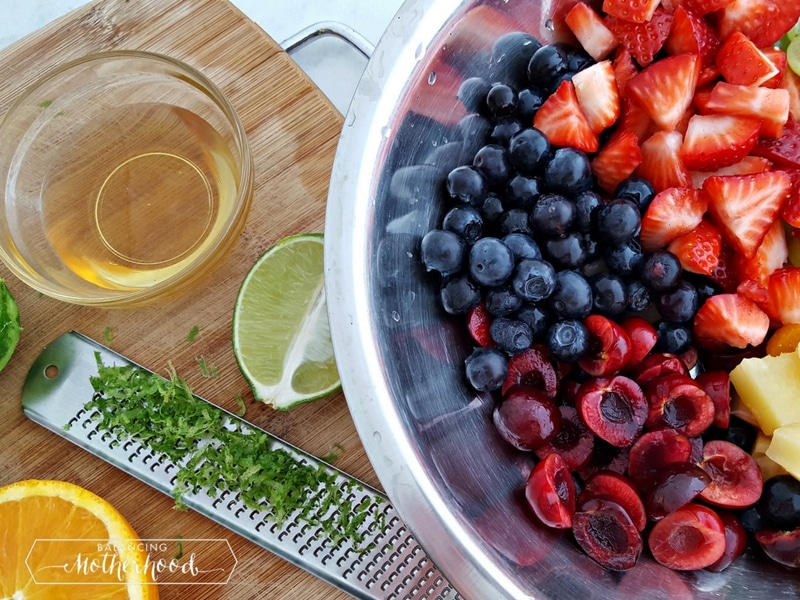 fruit salad dressing - honey lime dressing