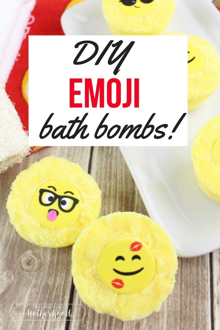 yellow emoji bath bombs