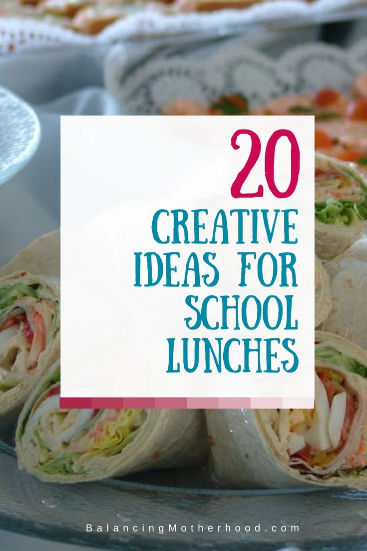 20 creative ideas for school lunches