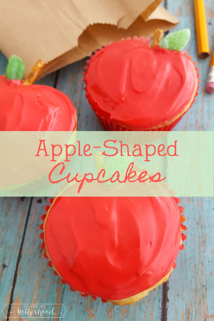 Apple-Shaped Cupcakes Pinterest