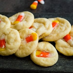 Candy Corn Sugar Cookies Featured Image