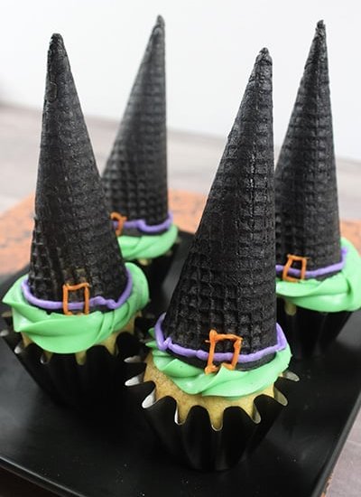 Witch Hat Cupcakes Featured Image
