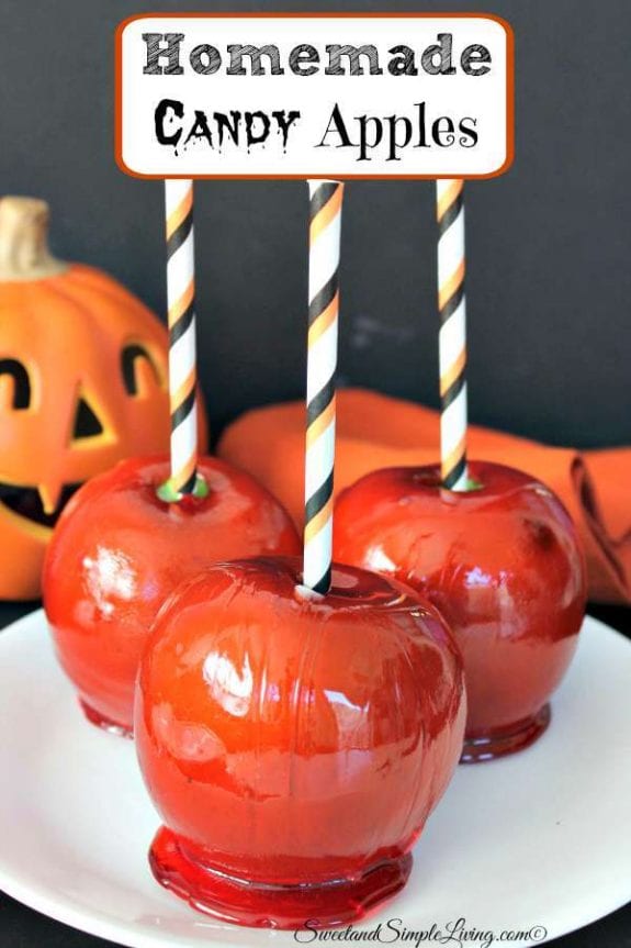 homemade candy apples