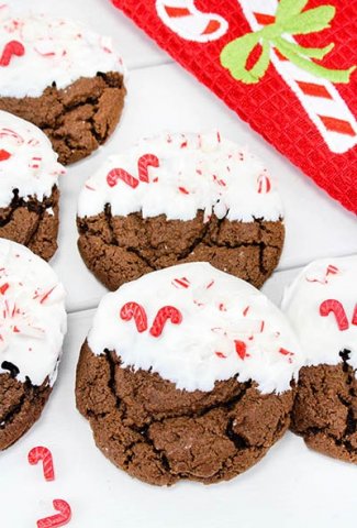 Chewy Chocolate Peppermint Cookies Featured Image