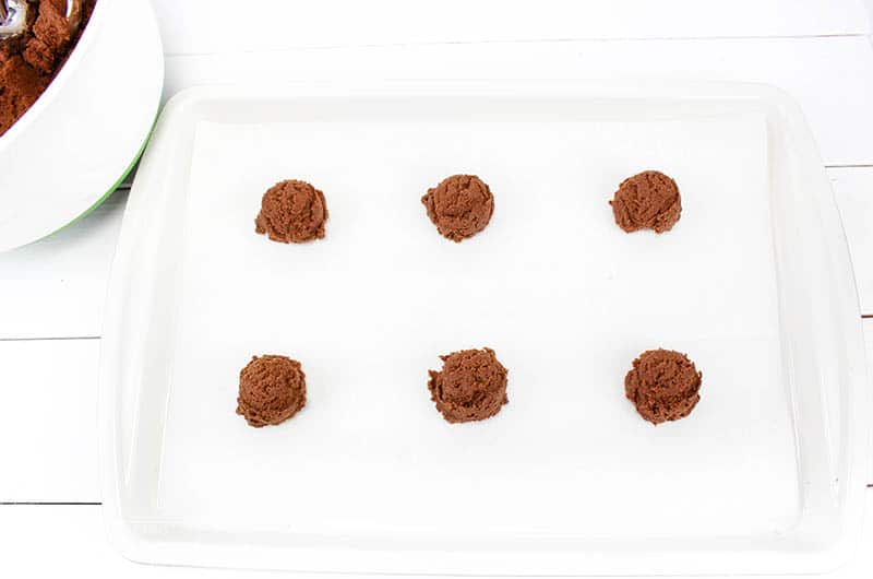 Chewy Chocolate Peppermint Cookies In Process 4