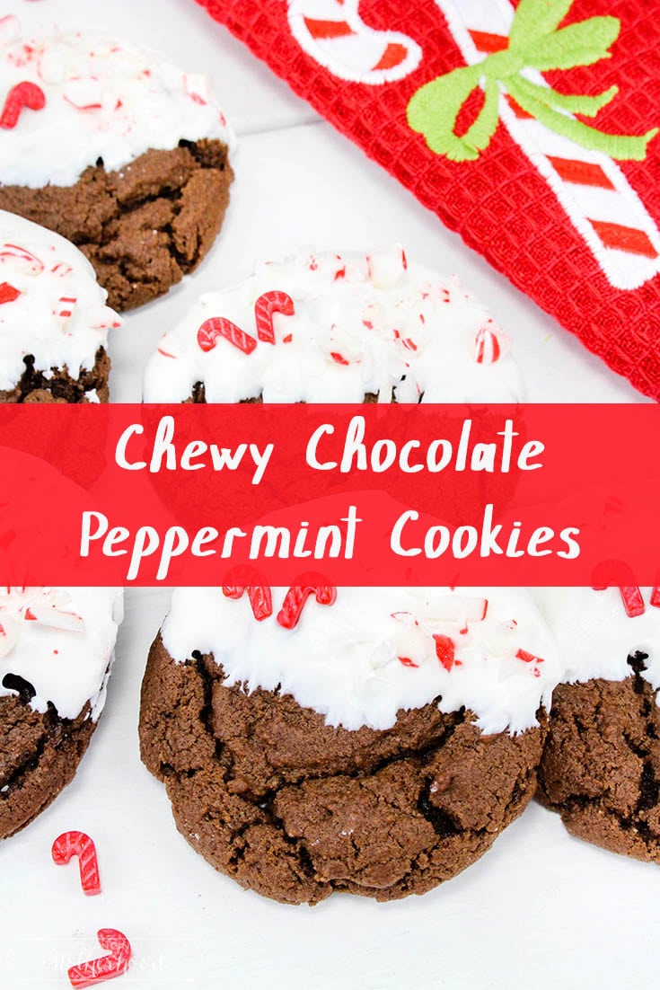 Chewy Chocolate Peppermint Cookies Pinterest