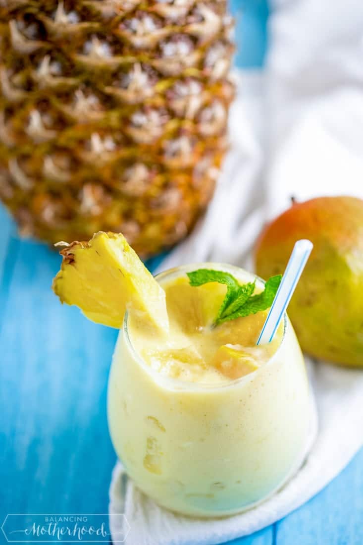 pineapple, mango smoothie