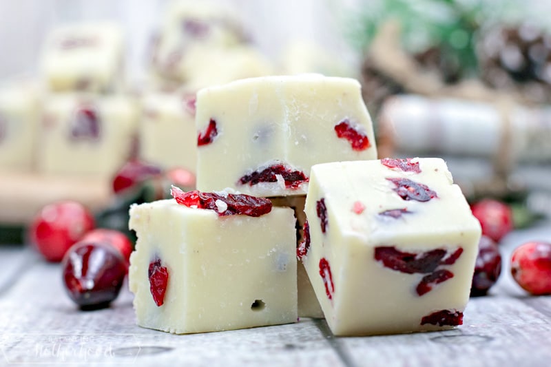 Share and enjoy this special White chocolate cranberry fudge treat with your family and friends this holiday season.