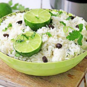 Instant pot jasmine rice made in minutes! #jasmintrice #instantpot #rice #cilantro