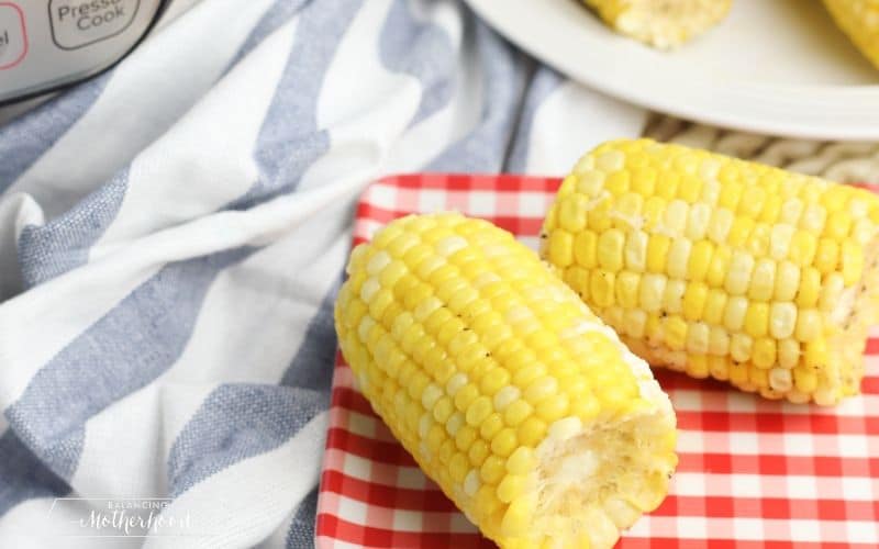 instant pot corn on the cob in minutes!