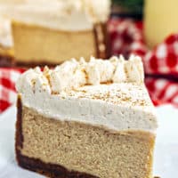 Have a cheesy holiday dessert with this Instant Pot Eggnog Cheesecake!