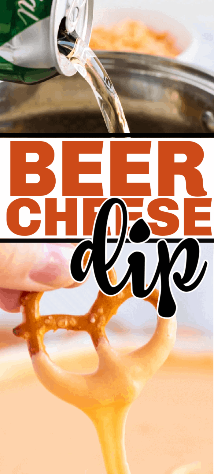 This easy beer cheese dip recipe is the perfect appetizer to make for game day or if you want a quick snack to share with friends. Served hot or cold with a variety of foods to dip in it, it will be a crowd favorite at your next party! 
