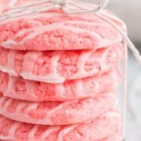 stacked strawberry cookies