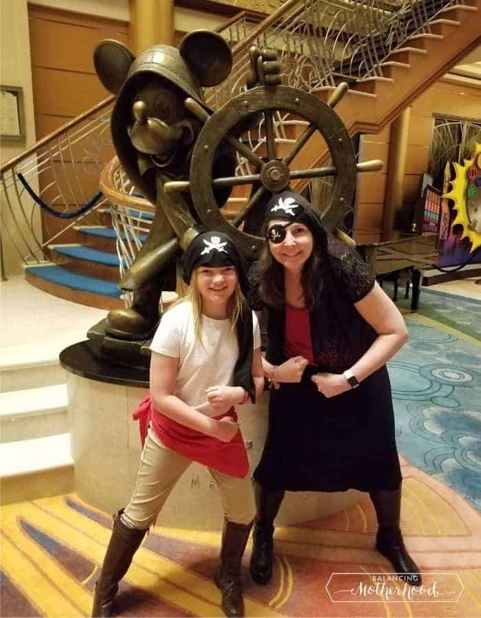 Disney cruise pirate night costumes on cruise ship
