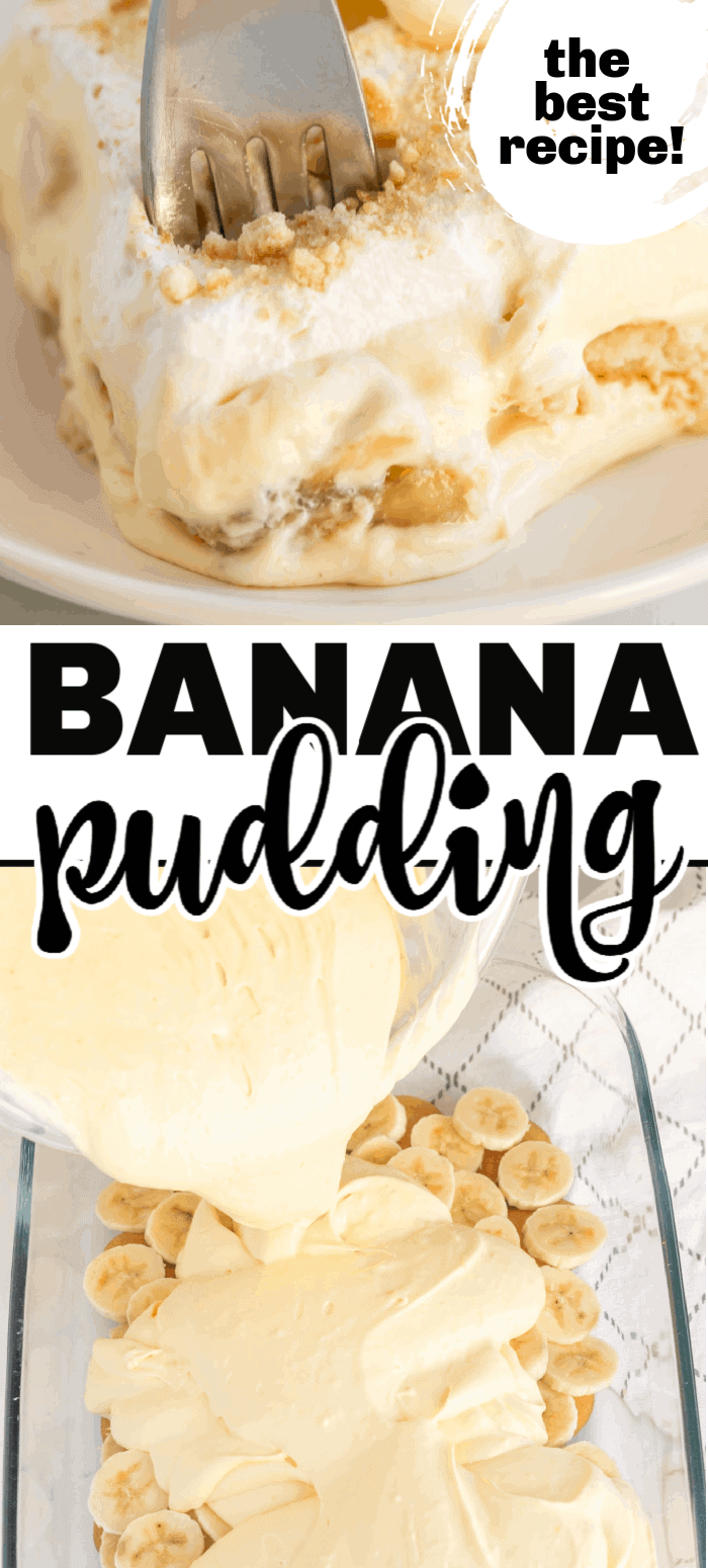 This easy Banana Pudding recipe is a no-bake southern dessert that is filled with creamy pudding, and sliced bananas. Add vanilla wafers and our family secret ingredient, this dessert is loved by everyone.