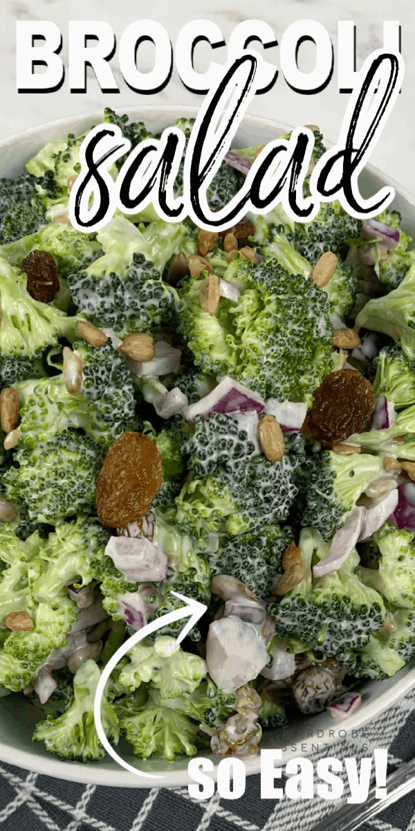 This easy broccoli salad recipe combines some of the best flavors through raw broccoli florets, sunflower seeds, sultana raisins topped with a creamy dressing that everyone will love!