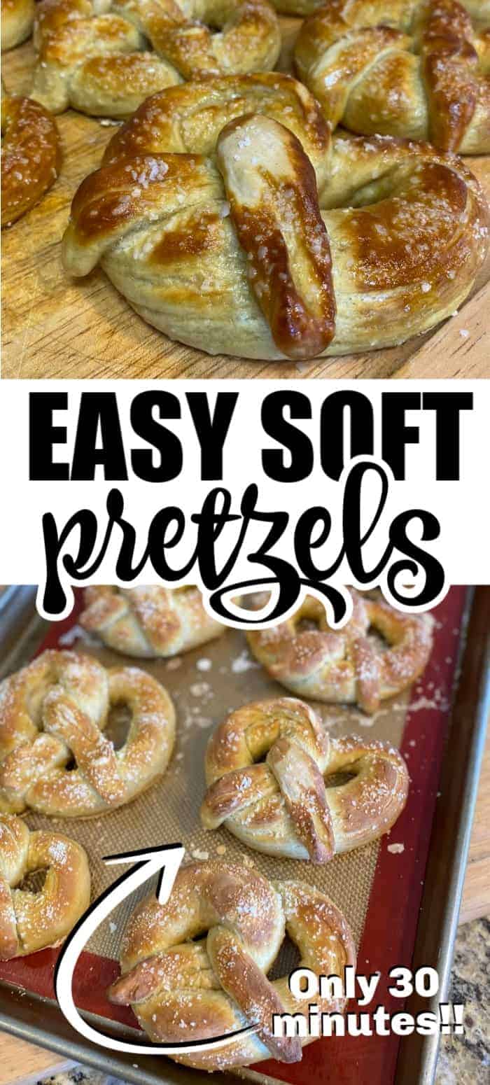 Soft pretzels are fresh and hot and you won't believe how easy they are to make. This soft pretzel recipe is soft and chewy on the inside with a tender, buttery crust. 