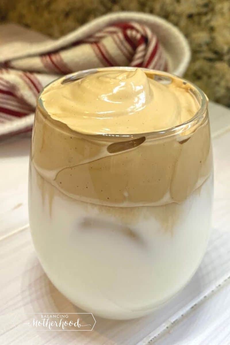 glass of whipped coffee