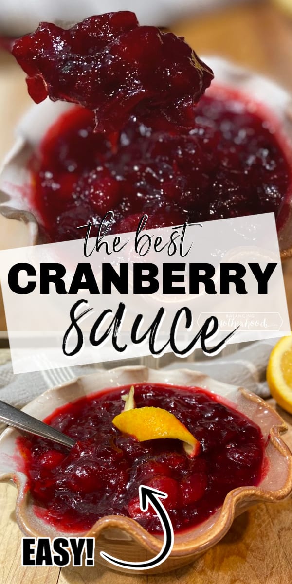 Cranberry sauce is so easy to make that you don't need to buy it in the can - ever! Truly, you can make this amazing cranberry sauce with orange zest in 20 minutes with just a few ingredients!
