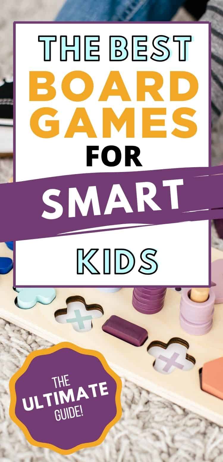 Got a smart kind on your hands? They like math and science and might prefer to practice math for fun?? Try some of these best board games for smart kids. It's the ultimate list of games for smart kids!