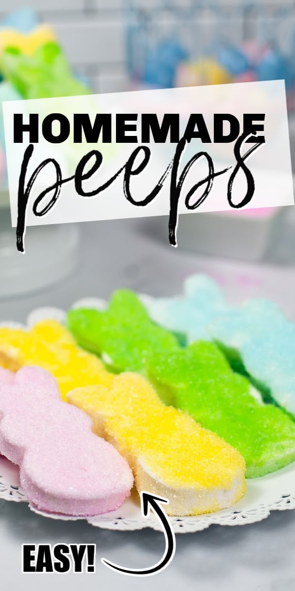 Make homemade Marshmallow Peeps with just five ingredients! They're so easy and they really taste amazing!
