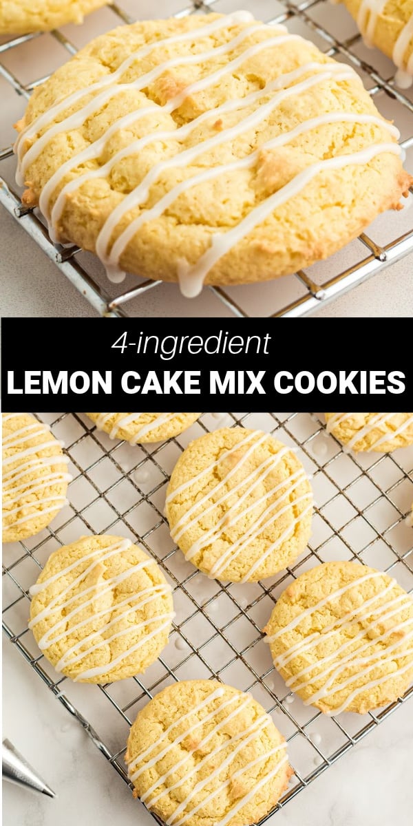 Lemon Cake Mix Cookies only need 4 simple ingredients to make refreshing chewy lemon cookies. These cookies are a super simple treat that's perfect any time of the year.
