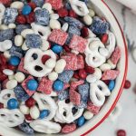 blue and red chex mix