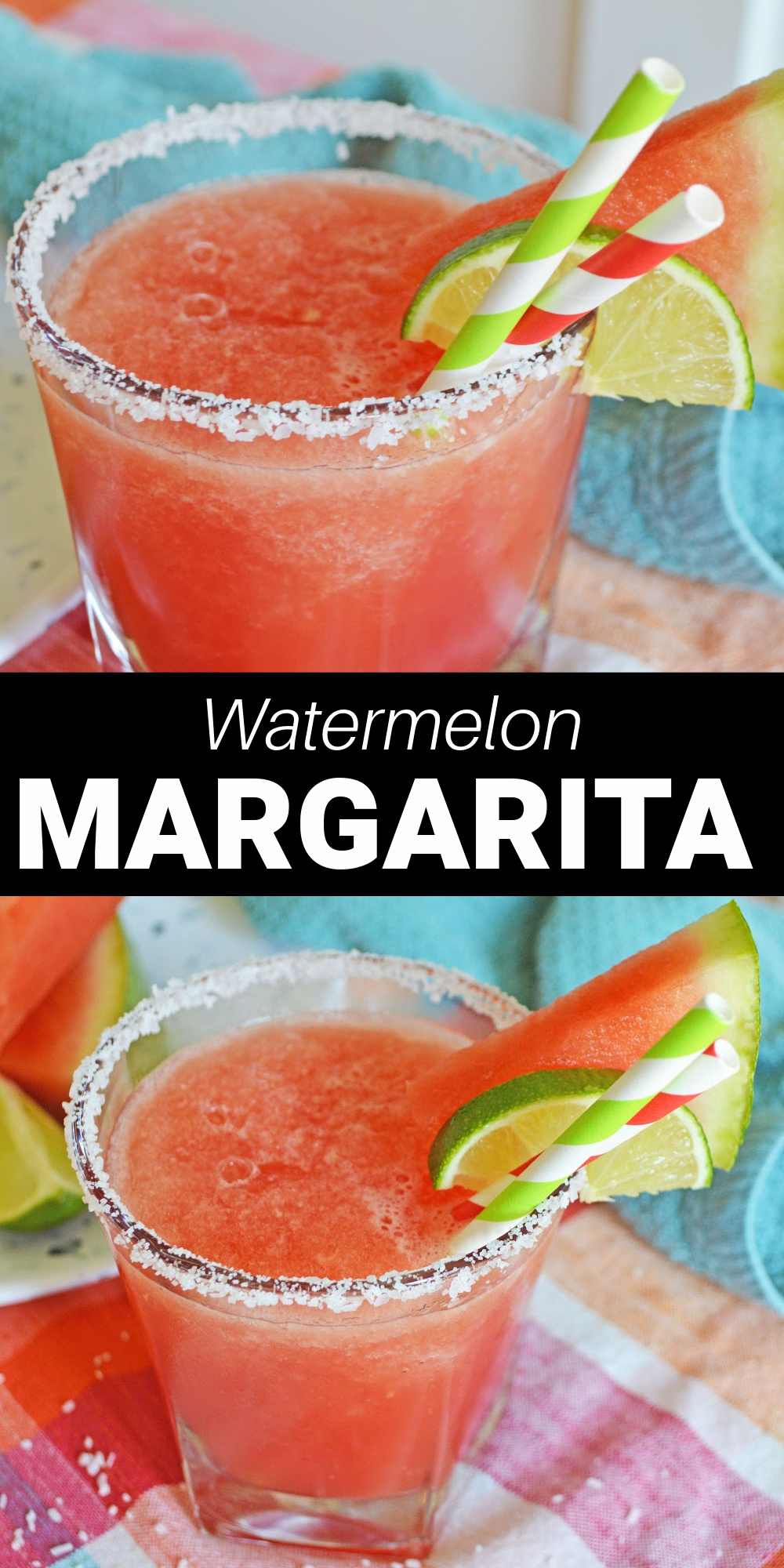 This watermelon margarita is the perfect summer cocktail! Made with simple ingredients and fresh watermelon, it's a light and refreshing take on the classic margarita recipe.