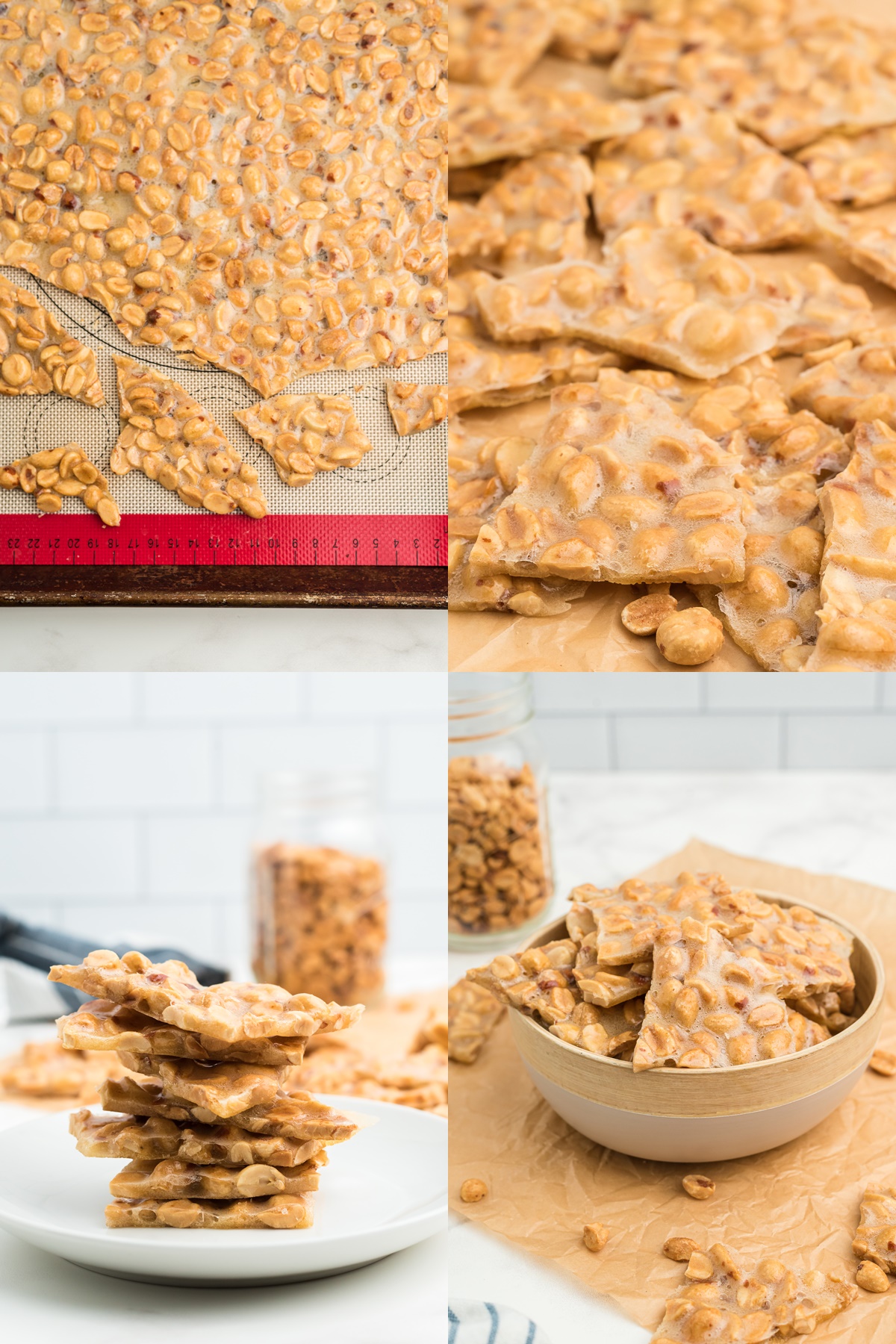 Process of creating an easy microwave peanut brittle recipe
