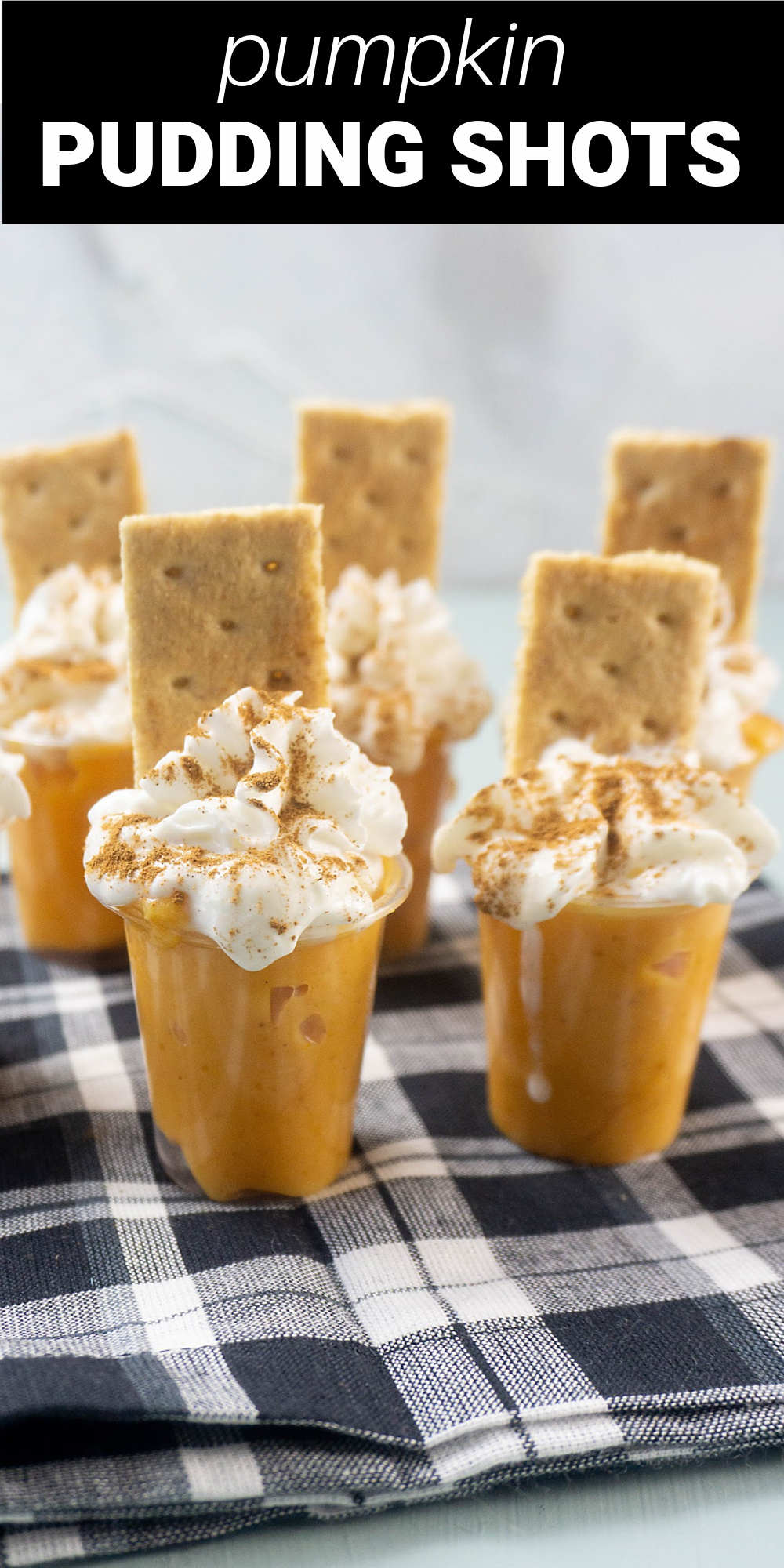 Pumpkin pudding shots are a little taste of pumpkin heaven served in a shot glass. Vanilla pudding is transformed into a creamy pumpkin pudding with all the flavors of fall. 