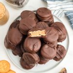 chocolate covered Ritz cookies