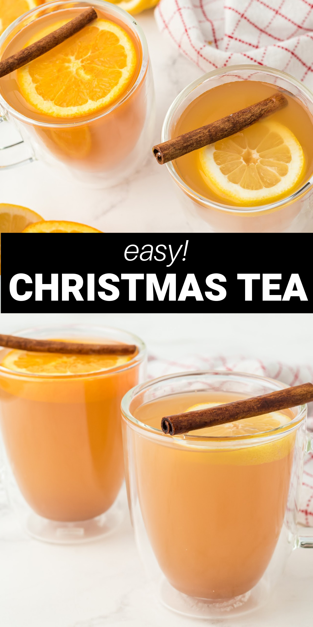 istmas spirit more than this hot, spiced and delicious Christmas Tea recipe. The tangy flavor from citrus fruits and the warmth from the spices makes the most soothing and refreshing beverage to serve during the holiday season.