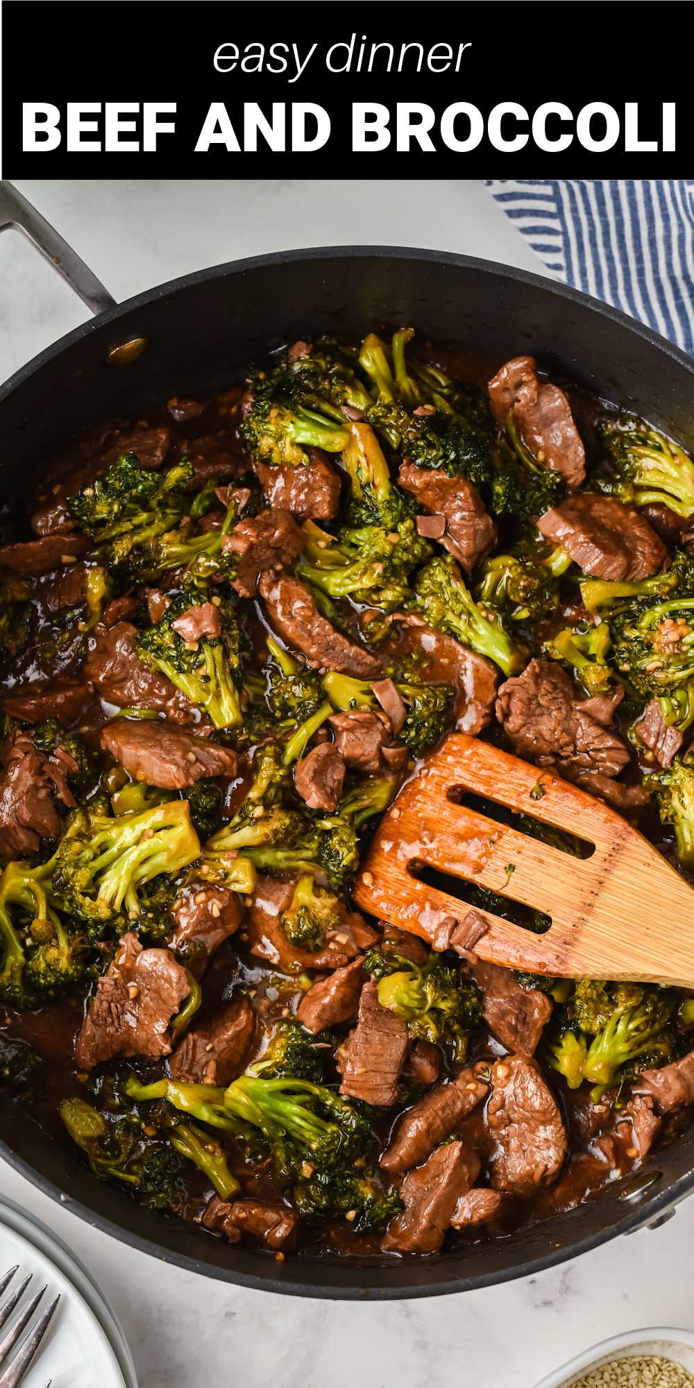 Say goodbye to take out and hello to the best Beef and Broccoli you've ever tasted! Tender and juicy slices of flank steak stir fries with fresh broccoli and the most amazing and flavorful sauce! It's quick, it's easy, and it's so much better than what you'll find at any local Chinese restaurant.