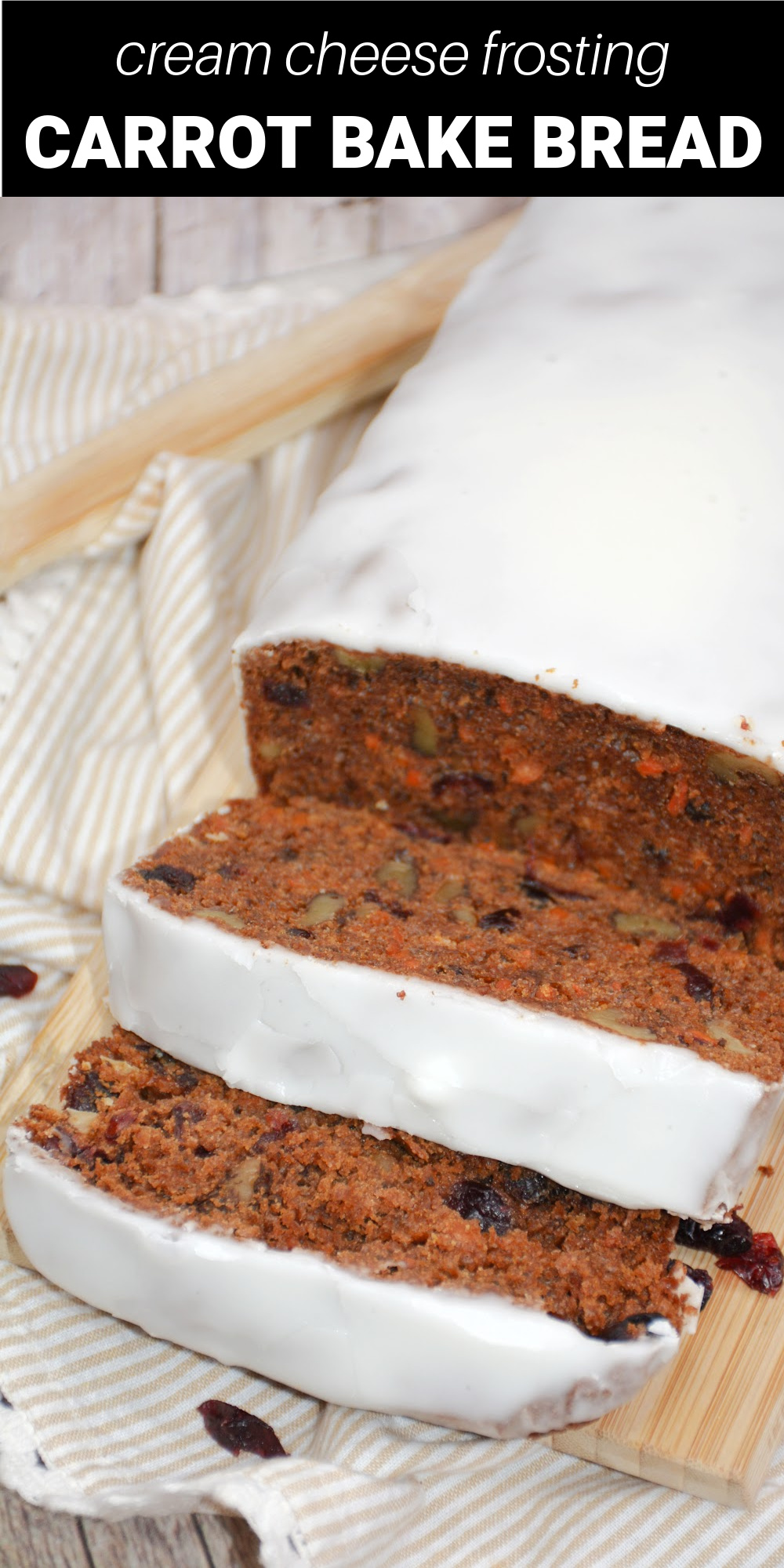This is the best recipe for making a quick bread carrot cake loaf from scratch with simple ingredients you can easily find in your pantry. This moist carrot cake bread is great to have for dessert, a sweet treat or you could even try it for breakfast! You know you want to!