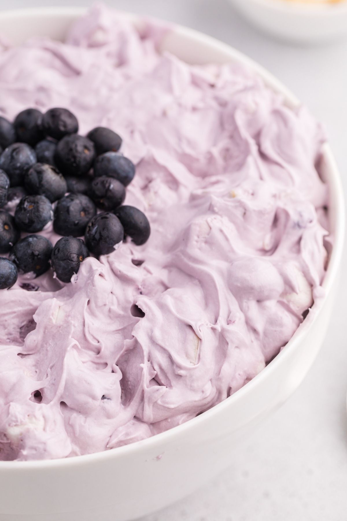Light purple Blueberry Fluff Salad