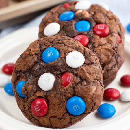 White Blue Brownie Cookies recipe 1