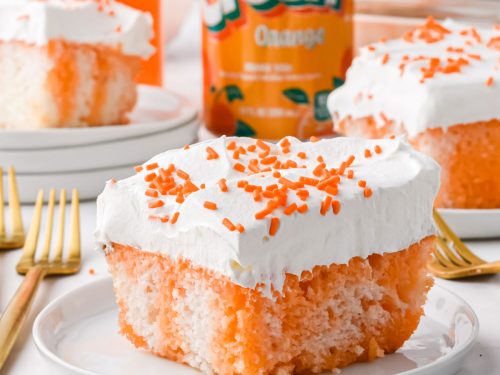 Orange Creamsicle Cake • no jello or cake mix!