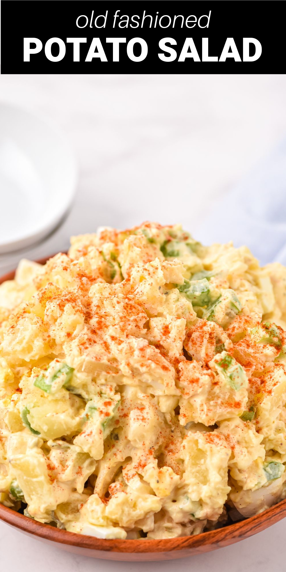Our very best Old Fashioned Potato Salad recipe is made with simple and classic ingredients. It's the perfect side dish for potlucks, picnics, backyard BBQ's and game day menus.